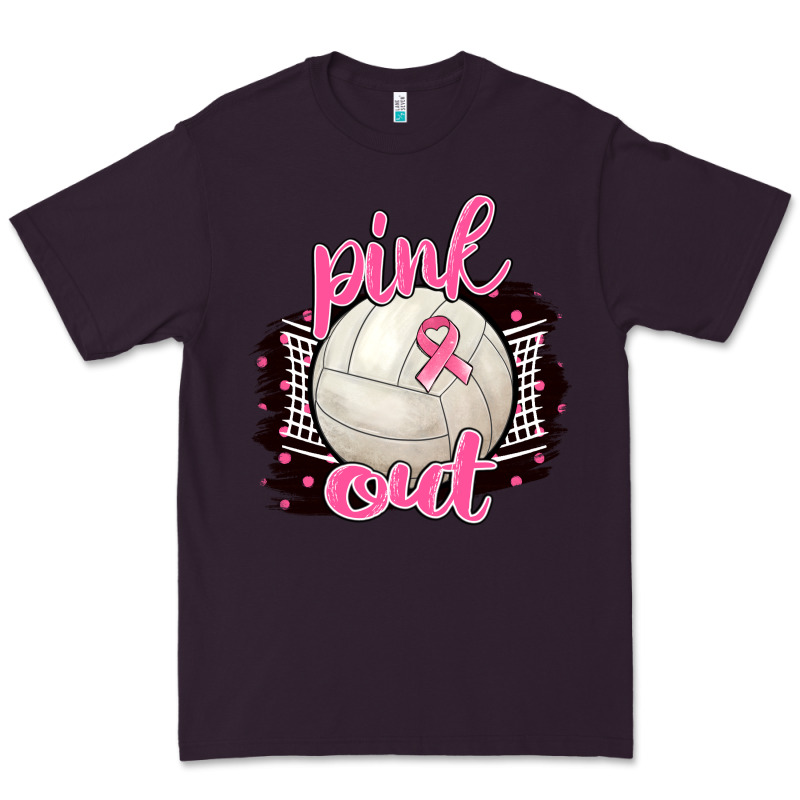 Pink Out Volleyball Premium Tee by BarkalooDesign | Teevron