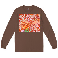 Chestnut orange leopard glitter Long Sleeve Tee - JahusDesignShop