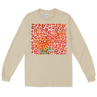 Mushroom orange leopard glitter Long Sleeve Tee - JahusDesignShop
