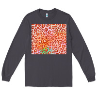 Smoke orange leopard glitter Long Sleeve Tee - JahusDesignShop