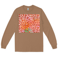 Toasted Coconut orange leopard glitter Long Sleeve Tee - JahusDesignShop