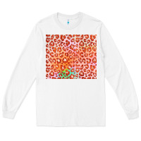 White orange leopard glitter Long Sleeve Tee - JahusDesignShop
