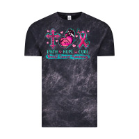 Cloud Black Faith Hope Cure Breast Cancer Awareness Vintage Tee - texasbilliewilder