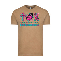 Vintage Coffee Faith Hope Cure Breast Cancer Awareness Vintage Tee - texasbilliewilder