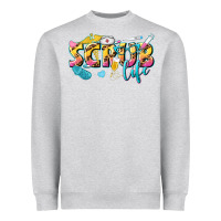 Heather Grey scrub life Heavyweight Sweatshirt - texasbilliewilder