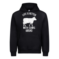 Black Life Is Better With Cows Around Urban Hoodie - Bettercallsaul