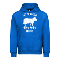 Cobalt Life Is Better With Cows Around Urban Hoodie - Bettercallsaul
