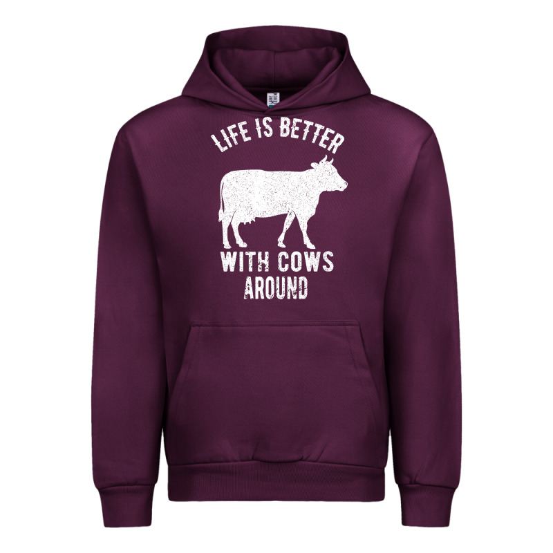 Life Is Better With Cows Around Urban Hoodie by Bettercallsaul | Teevron