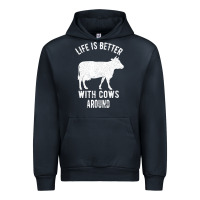 Navy Life Is Better With Cows Around Urban Hoodie - Bettercallsaul