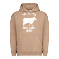 Pigment Burro Life Is Better With Cows Around Urban Hoodie - Bettercallsaul