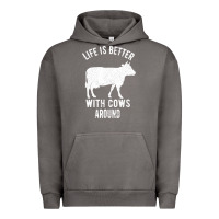 Pigment Tornado Life Is Better With Cows Around Urban Hoodie - Bettercallsaul
