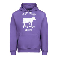 Tulip Life Is Better With Cows Around Urban Hoodie - Bettercallsaul