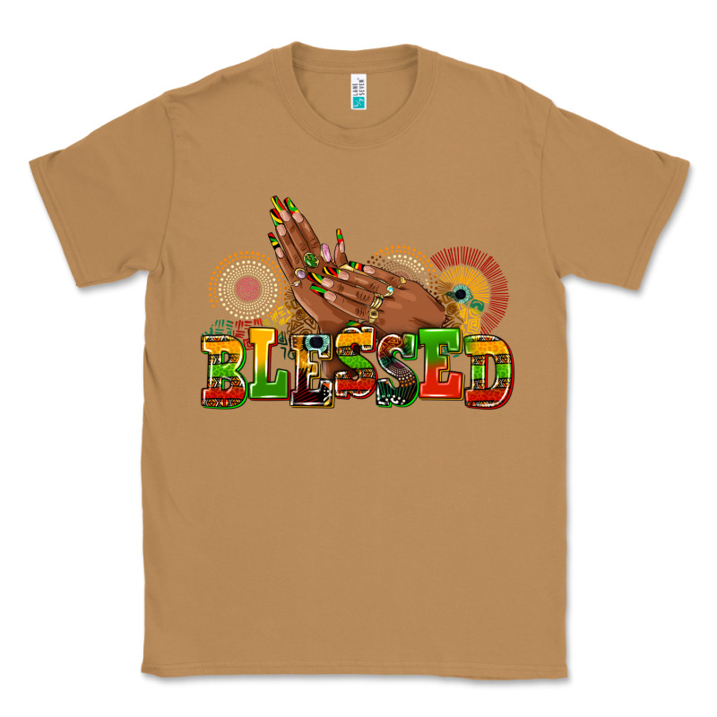Blessed Afro Woman Hands Classic Tee by AdoDesignShop | Teevron