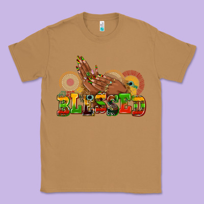 Blessed Afro Woman Hands Classic Tee Designed By Adodesignshop