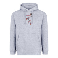 Heather Grey faith cross Heavyweight Hoodie - MaliasSmallBusiness