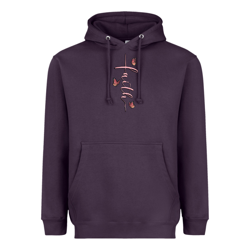Faith Cross Heavyweight Hoodie by MaliasSmallBusiness | Teevron