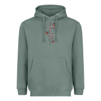 Sage faith cross Heavyweight Hoodie - MaliasSmallBusiness
