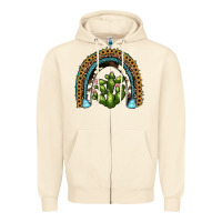 Sandshell cactus rainbow Zipper Hoodie - JahusDesignShop