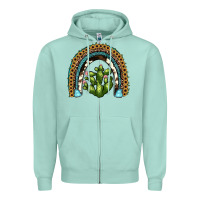 Seafoam cactus rainbow Zipper Hoodie - JahusDesignShop