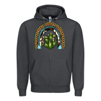Smoke cactus rainbow Zipper Hoodie - JahusDesignShop
