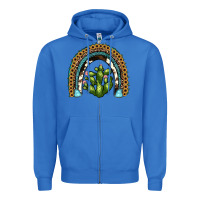 True Royal cactus rainbow Zipper Hoodie - JahusDesignShop