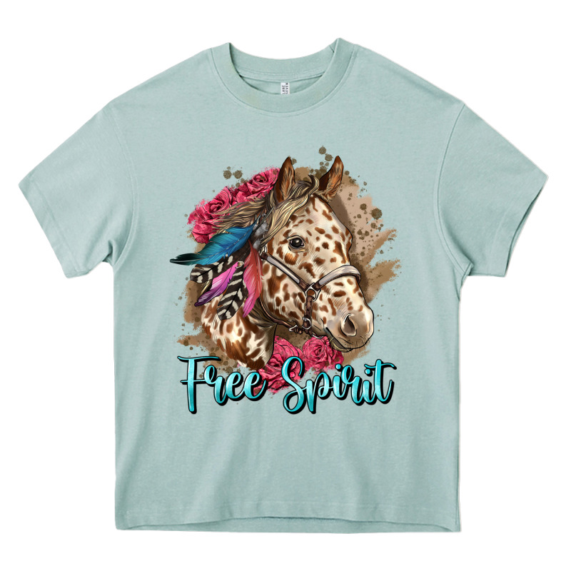 Free Spirit Appaloosa Horse Heavy Core Tee by LillyAllenDesigns | Teevron