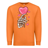 Carrot skeleton hand with sugar valentines day Premium Sweatshirt - MaliasSmallBusiness