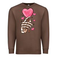 Chestnut skeleton hand with sugar valentines day Premium Sweatshirt - MaliasSmallBusiness
