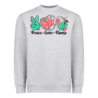 Peace Love Nurse Heavyweight Sweatshirt | Teevron
