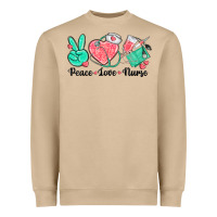 Mushroom peace love nurse Heavyweight Sweatshirt - texasbilliewilder