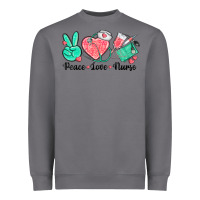 Storm peace love nurse Heavyweight Sweatshirt - texasbilliewilder