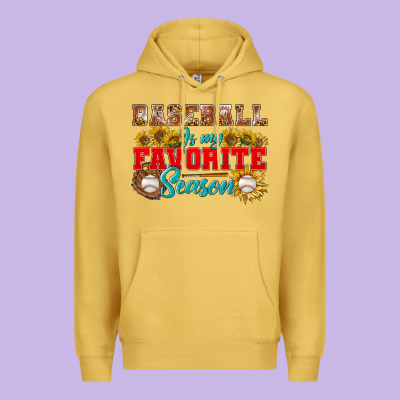 Baseball Is My Favorite Season Premium Hoodie Designed By Bundleandbundleshop