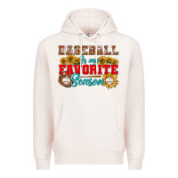 Pale Pink baseball is my favorite season Premium Hoodie - BundleAndBundleShop