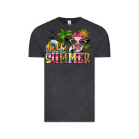 Vintage Black hello summer cow Vintage Tee - Zillion Design Studio