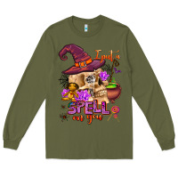 Army Green i put a spell on you Long Sleeve Tee - AdoDesignShop