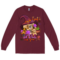 Burgundy i put a spell on you Long Sleeve Tee - AdoDesignShop