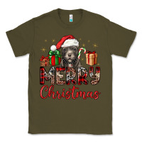 Army Green merry christmas pitbull Classic Tee - JahusDesignShop