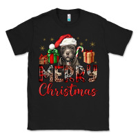 Black merry christmas pitbull Classic Tee - JahusDesignShop