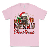 Bubblegum Pink merry christmas pitbull Classic Tee - JahusDesignShop