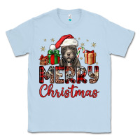 Dusty Blue merry christmas pitbull Classic Tee - JahusDesignShop