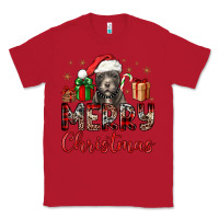 Red merry christmas pitbull Classic Tee - JahusDesignShop