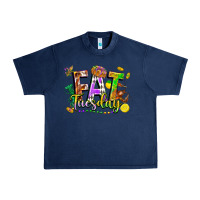 Navy fat tuesday Urban Heavy Tee - FaDigitalArtStudio
