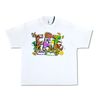 White fat tuesday Urban Heavy Tee - FaDigitalArtStudio
