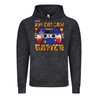 Vintage Black all american gamer Vintage Hoodie - texasbilliewilder