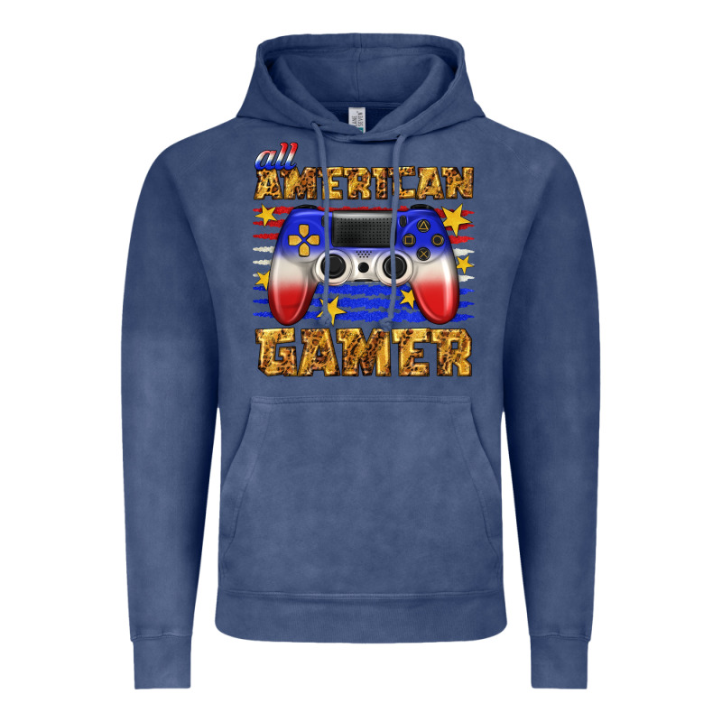 All American Gamer Vintage Hoodie by texasbilliewilder | Teevron