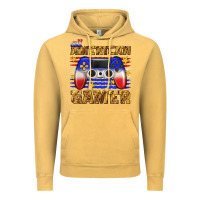 Vintage Mustard all american gamer Vintage Hoodie - texasbilliewilder