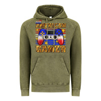 Vintage Olive all american gamer Vintage Hoodie - texasbilliewilder