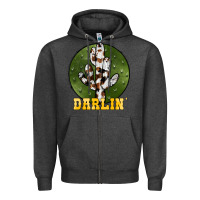 Charcoal Heather cowhide darlin Zipper Hoodie - JahusDesignShop