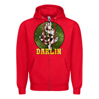 Red cowhide darlin Zipper Hoodie - JahusDesignShop