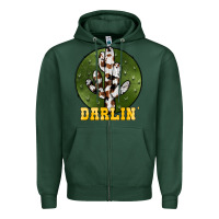 Sports Green cowhide darlin Zipper Hoodie - JahusDesignShop